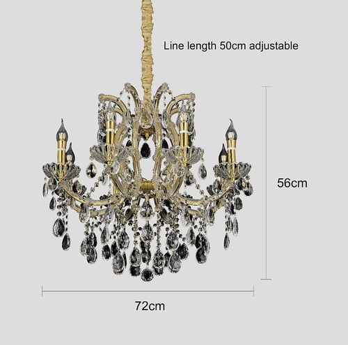 ثريا شمعدان ذهبي فاخر قطر 72 سم