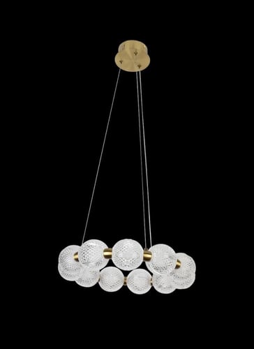 ثريا مودرن ذهبي لون الإنارة 3 إضاءات قطر 40 سم 15...