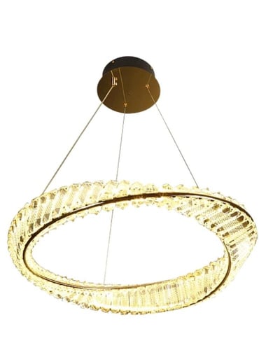 ثريا هيمن مودرن ذهبي مع لون إنارة 3 إضاءات متغيرة...