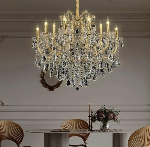 ثريا شمعدان ذهبي فاخر قطر 95 سم