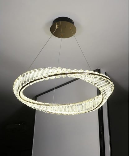 ثريا هيمن مودرن ذهبي مع لون إنارة 3 إضاءات متغيرة...