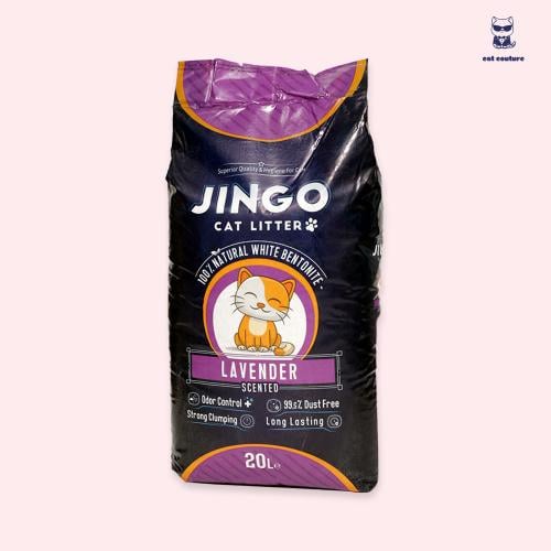 رمل قطط 20 لتر جينغو | برائحة اللافندر