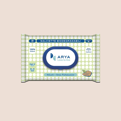 اريا مناديل رطبة بالقطن بدون برائحة