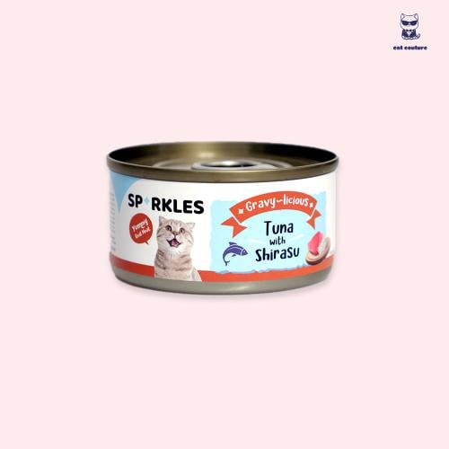 أكل قطط رطب | 80 جرام سباركلز تونة مع شيراتو