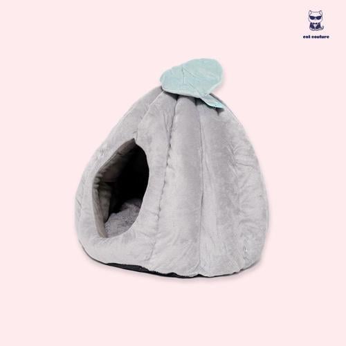بيت قطط حجم وسط رمادي