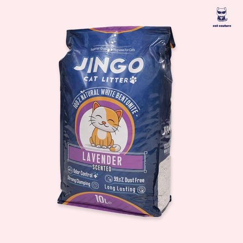 رمل قطط 10لتر جينغو | برائحة اللافندر