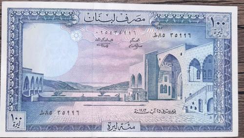 عملة لبنان 100 ليرة 1986