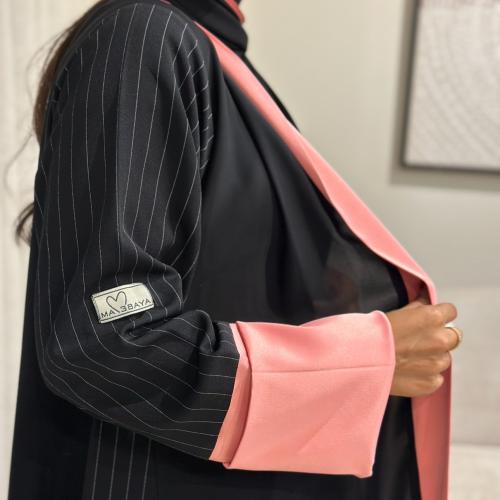 Striped Barbie abaya