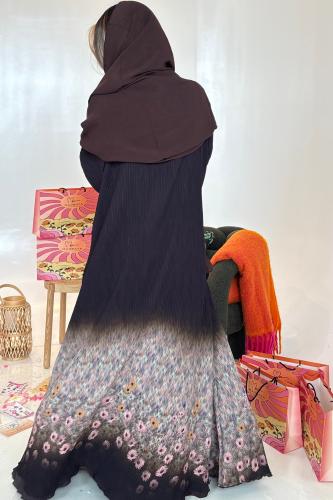 Sunflower flower abaya