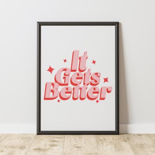 إطار كل شيئ سيتحسن- It Gets Better Frame