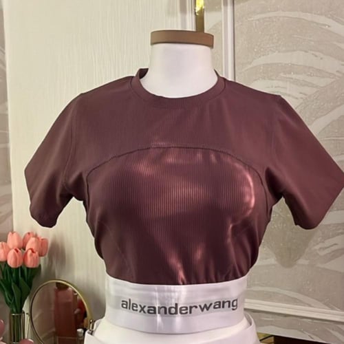 تيشيرت اليكساندر باللون العنابي