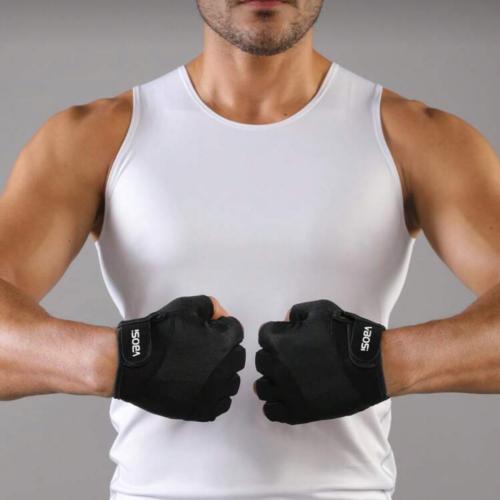 قفاز لون اسود رجالي