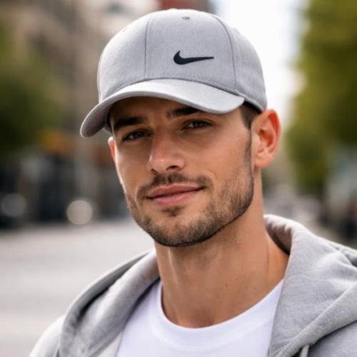 كاب نايك لون رمادي