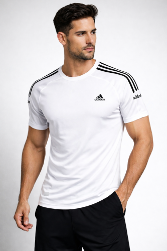 تيشيرت اديداس رجالي باللون الأبيض