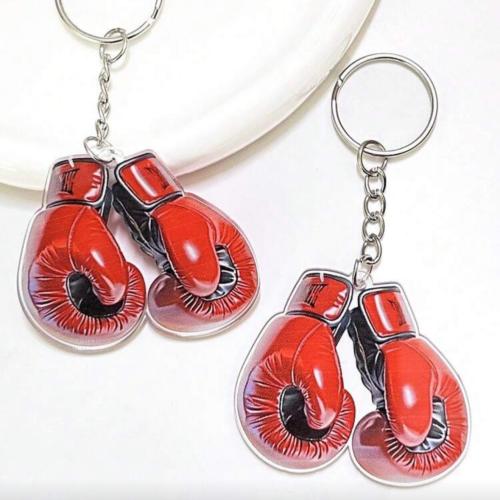 ميداليه مفاتيح قفاز بوكسينق لون احمر