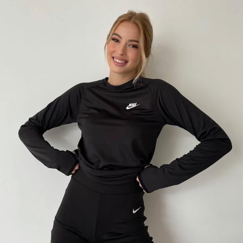 تيشيرت نايك لون اسود بفتحه كم