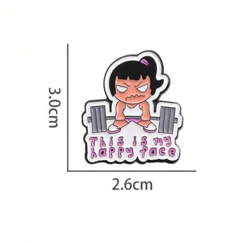 دبوس رياضي وردي