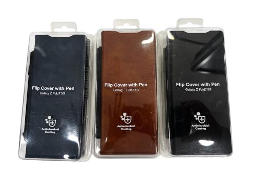 جراب جلد مع قلم Lather Case with Pen Zfold 7n
