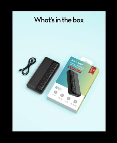 باور بانك راف باور 20000 مللي امبير شحن سريع PD 20...