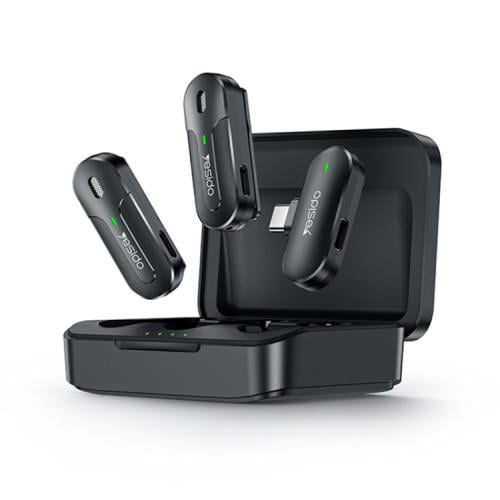 YESIDO KR17 2 في 1 ميكروفون لاسلكي من النوع C مع ص...