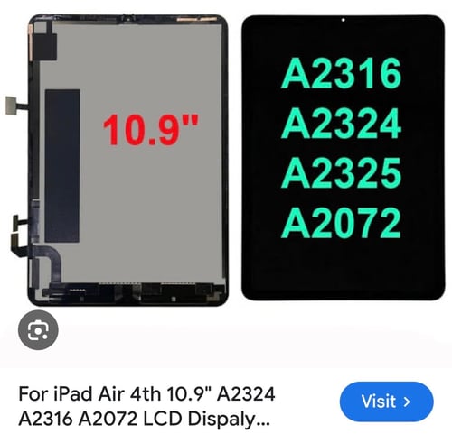 lcd ipad air4 10.9 A2316-A2324-A2325A2072 شاشه اصل...