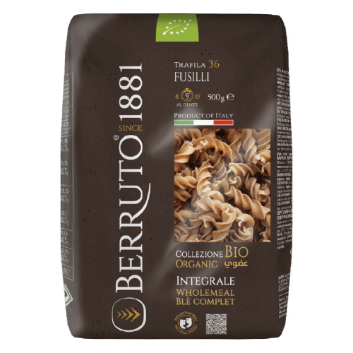 مكرونة فيوسيلي قمح كامل عضوية رقم 36 إيطالية – 500...