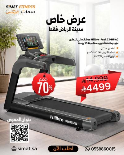 Hillbro - Peak 7.0 HP AC Commercial Motorized Trea...