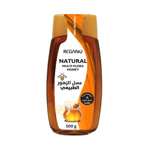 عسل الزهور الطبيعي 100% – 500 جم ( 6 حبات ) | ريجا...