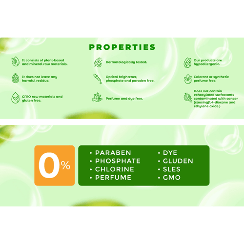 منعّم ملابس عضوي – 1000 مل | جست جرين