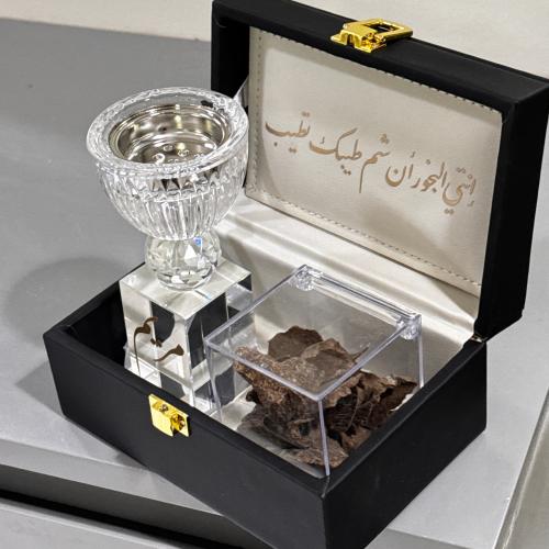 مجموعة نصف اوقية عود فيتنامي طبيعي ومبخره كريستالي...
