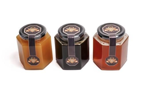 ثلاث علب 3 كيلو عسل سمر - عسل سدر - عسل طلح