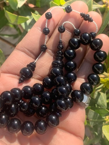 Old ceramic prayer bead rosary
