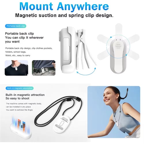 كاميرا صغيرة بمسجل POV مغناطيسي 4K