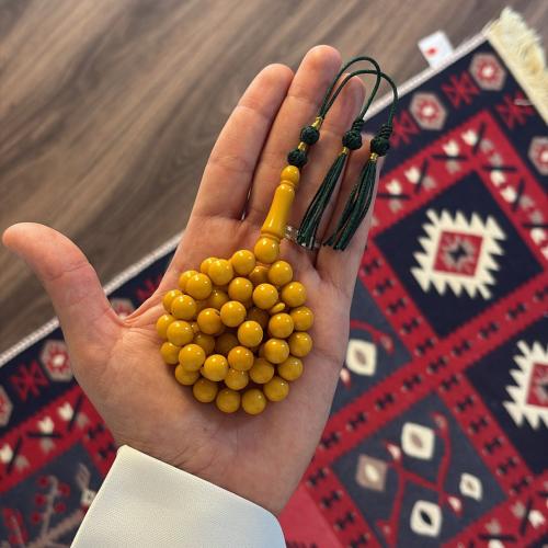 مسباح بكلايت بلون بطاطسي ساده - كركوشه تفصيل يدوي