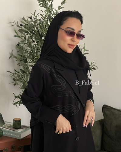 Abaya blazer embroidery