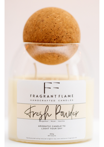 شمعة الباودر - Fresh powder Candle