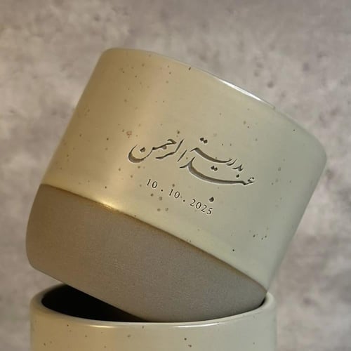 كوب سيراميك حفر ليزر