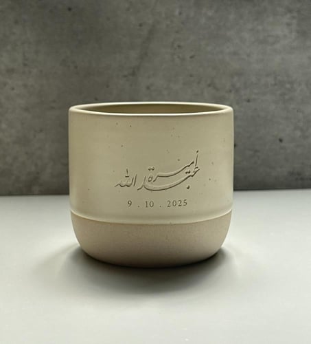 كوب سيراميك حفر ليزر