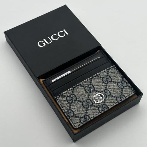 محفظة قوتشي كحلي صغير