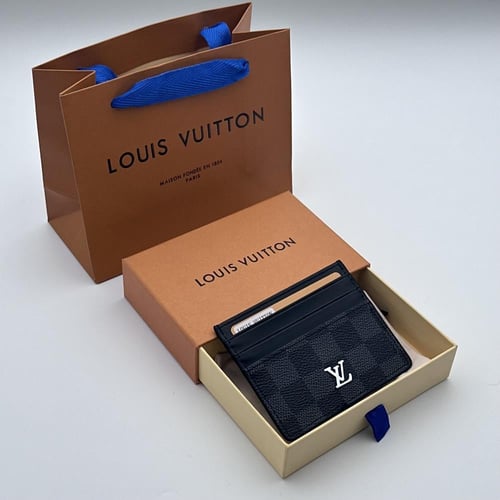 محفظة لويس فيتون اسود مربعات صغير