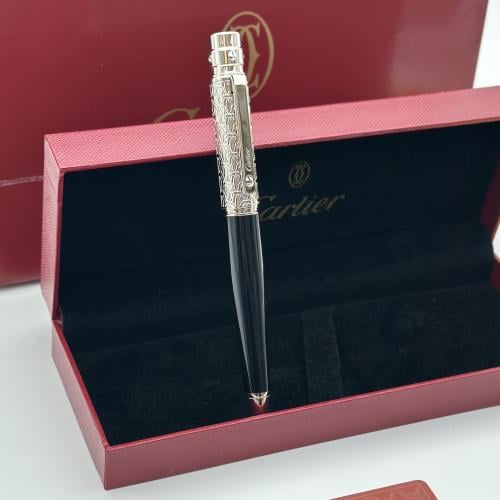قلم كارتير اسود وفضي 2