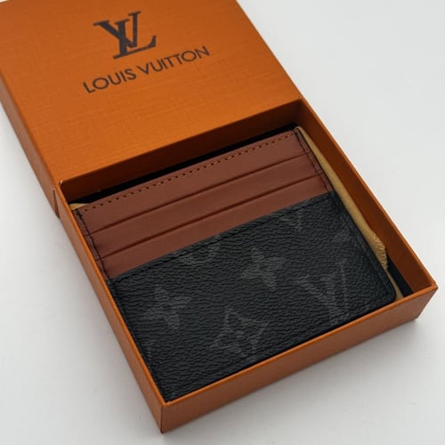 محفظة لويس فيتون اسود وبني صغير