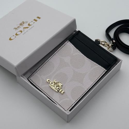 حامل بطاقات عمل كوتش ابيض