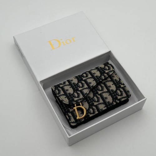 محفظة ديور قماش كحلي