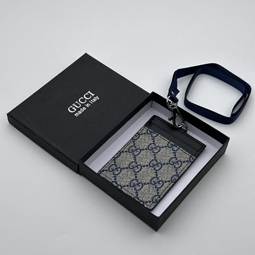 حامل بطاقات عمل قوتشي كحلي