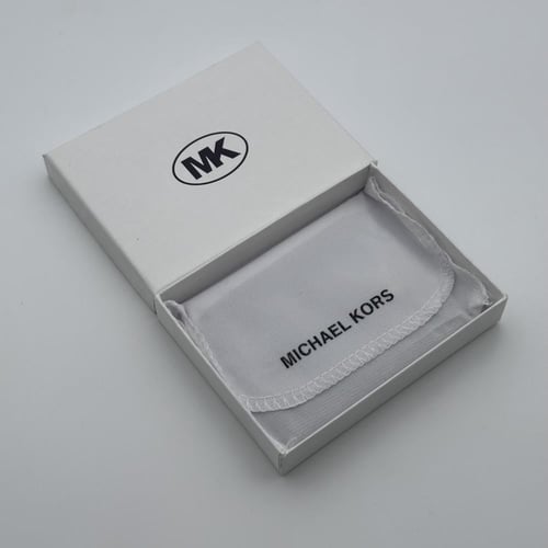 حامل بطاقات عمل مايكل كورس MK بني