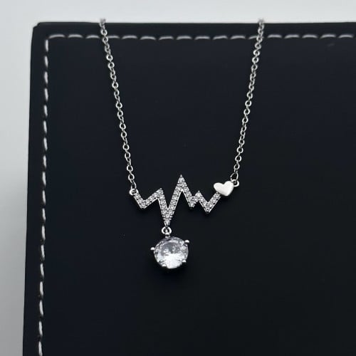 سلسال النبض ستيل فضي