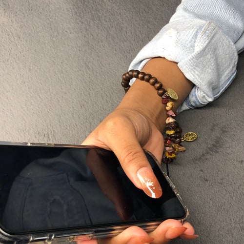 تعليقة جوال بني داكن