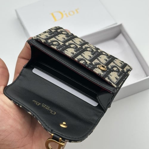 محفظة ديور قماش كحلي