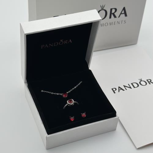 طقم كامل باندورا فص احمر